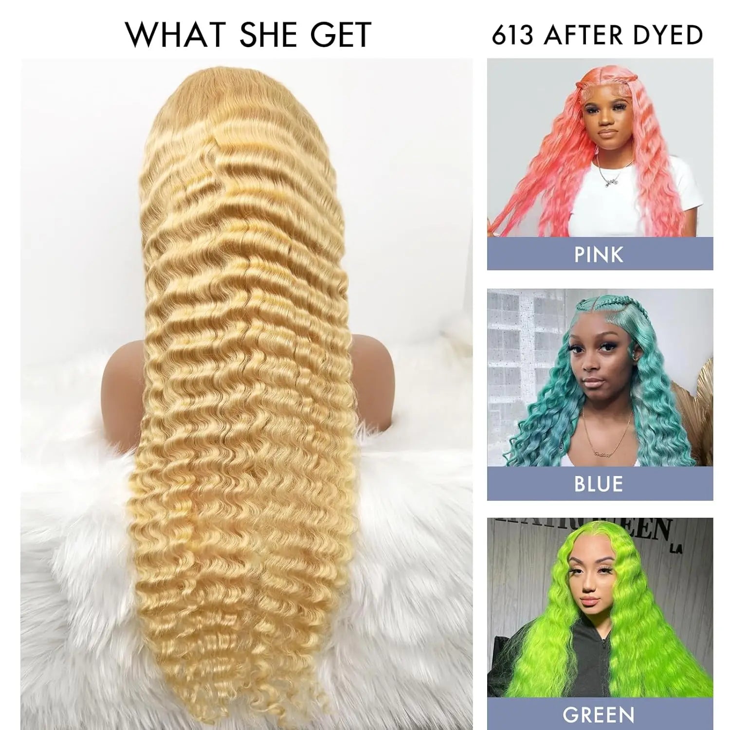 613 Lace Front Wig Human Hair Deep Wave 30 Inch 13x4 HD Transparent Lace Front Wigs 200 Density Curly PrePlucked For Black Women