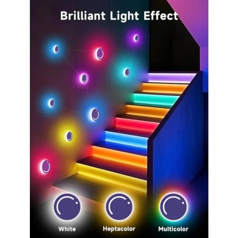Smart Wall Light, 9-Piece LED DIY Constellation Light, RGB Color Changing, Music Sync, App and Remote Control, Ambient Lighting