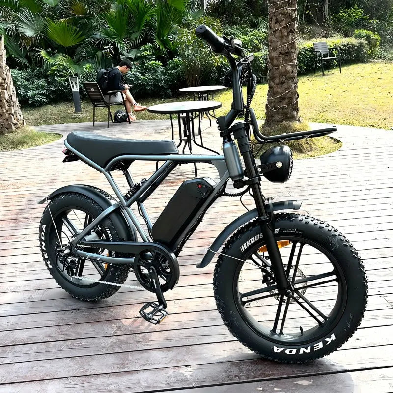 Electric Fat Bike 750W48V 15AH 20 Inch Disc Brake US Warehouse Outside Sport Steel Frame Long Range OEM Dropshipping E Bike