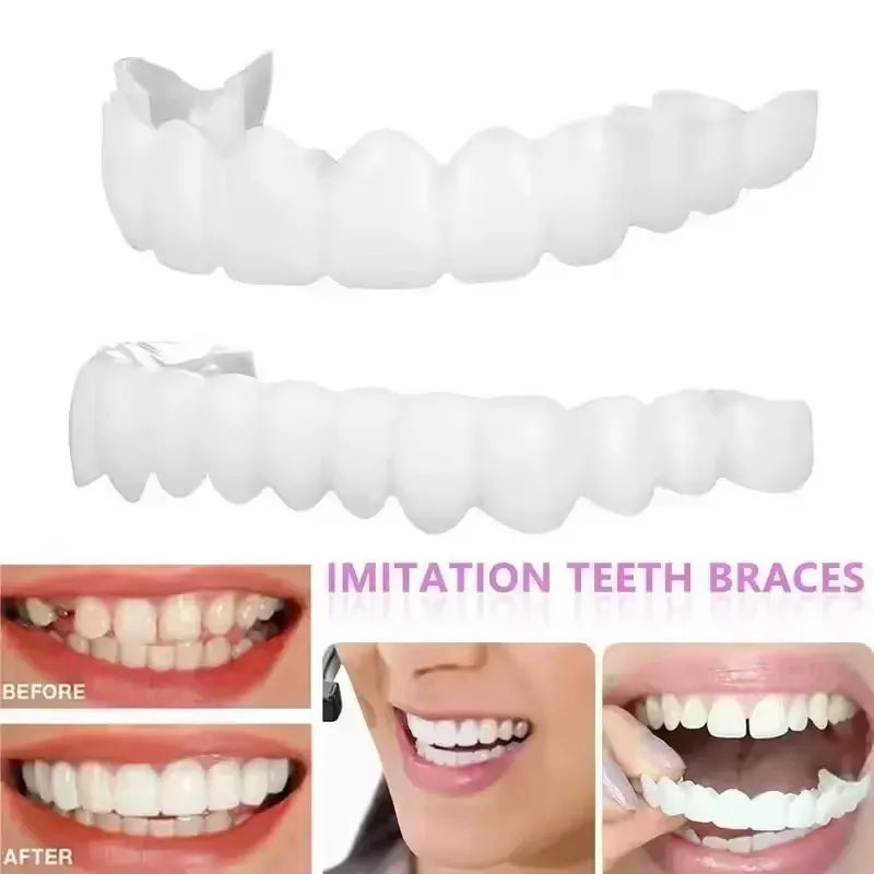 Teeth Veneers Whitening Dentures Braces Temporary False Teeth Cover Perfect Smile Comfortable Fit Denture Kit
