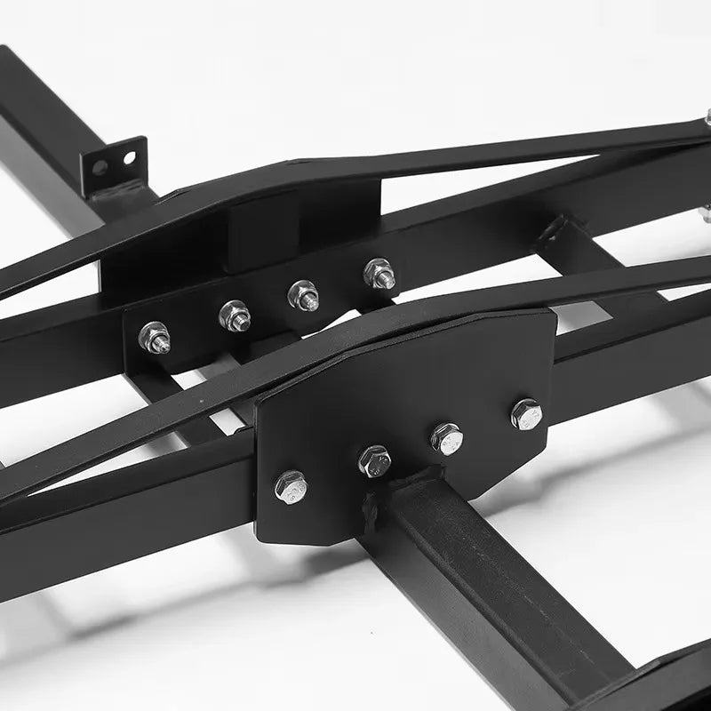 【2026】New Heavy Steel Motorcycle Carrier Hitch Mount Ramp Receiver Bike Carrier For 2 E-bikes Scooter Dirt Bike Trailer Hauler