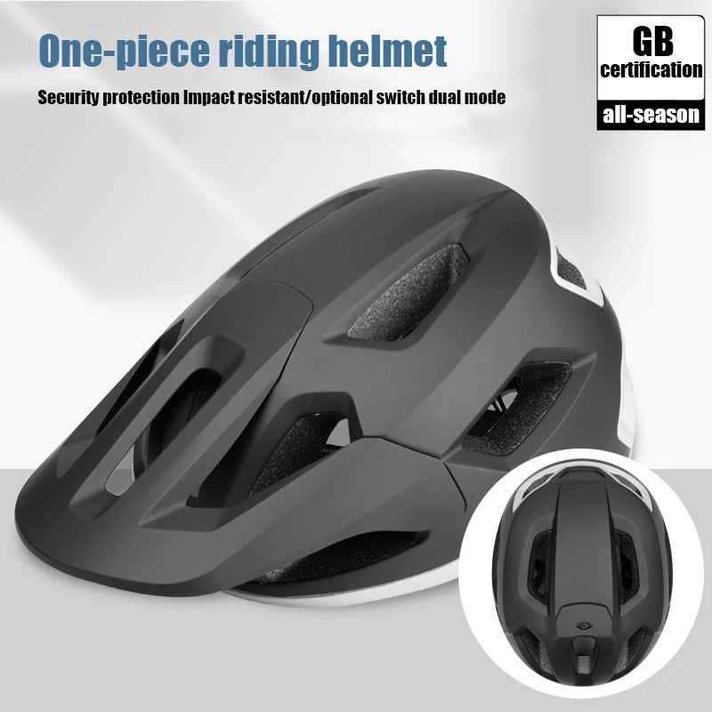 2pcs Bike Riding Helmet Glasses Suit Electric Vehicle Road Mountain Bicycle Helmet Cycling PC Lightweight Breathe Safety Helmet
