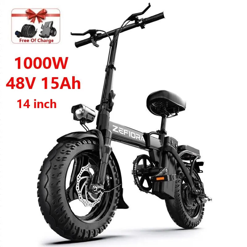 All Terrain Off-road Electric Bike 1000w 14 26 Inch 30-50mph 30-60miles 48v 10a 15a 17.5a Aluminum Alloy,factory Original E Bike