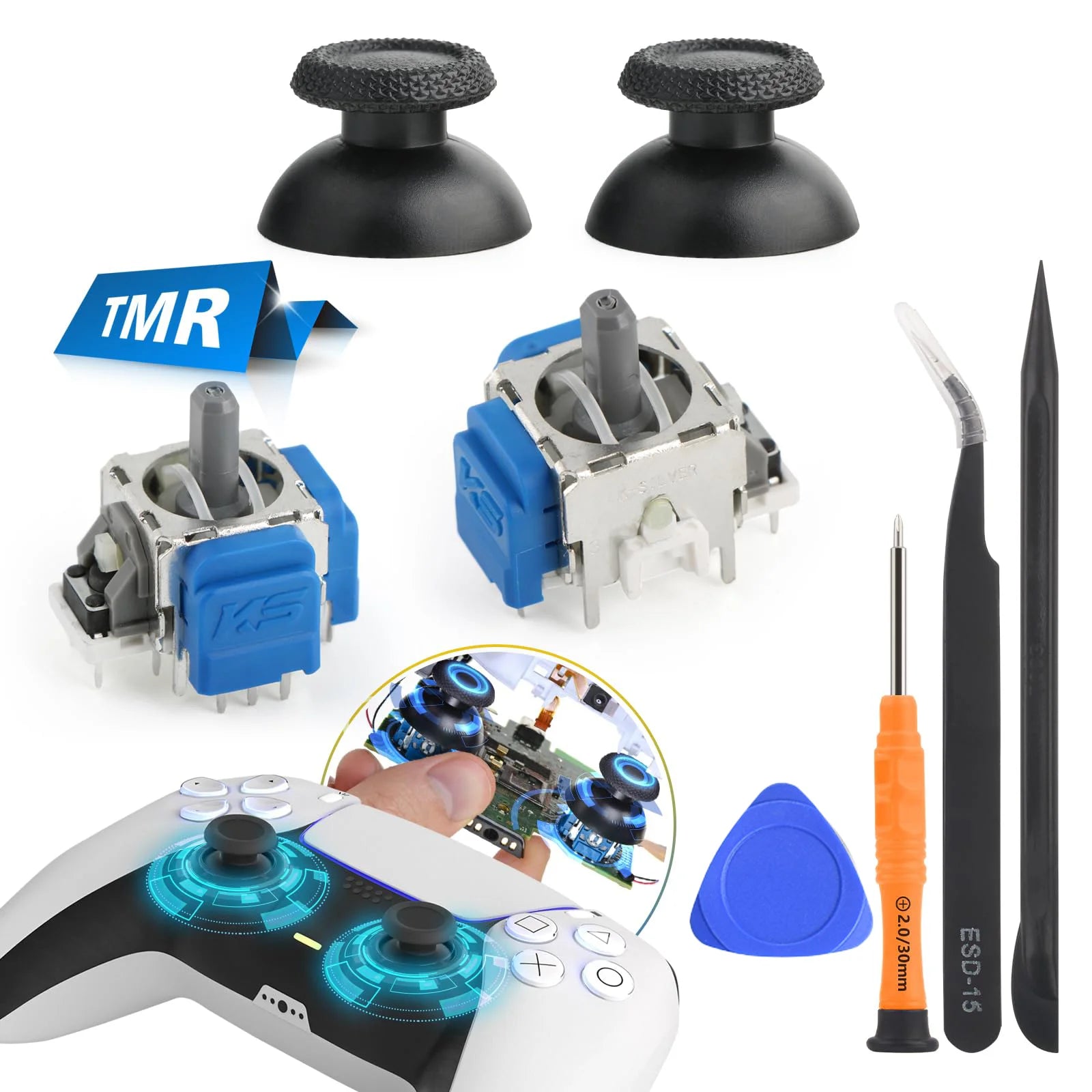 Joysticks Replacement Hall Effect 3D Analog Joystick for Playstation 5 DualSense PS5 Controller Thumbstick Repair Parts  Accesso