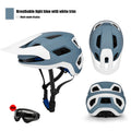 2pcs Bike Riding Helmet Glasses Suit Electric Vehicle Road Mountain Bicycle Helmet Cycling PC Lightweight Breathe Safety Helmet