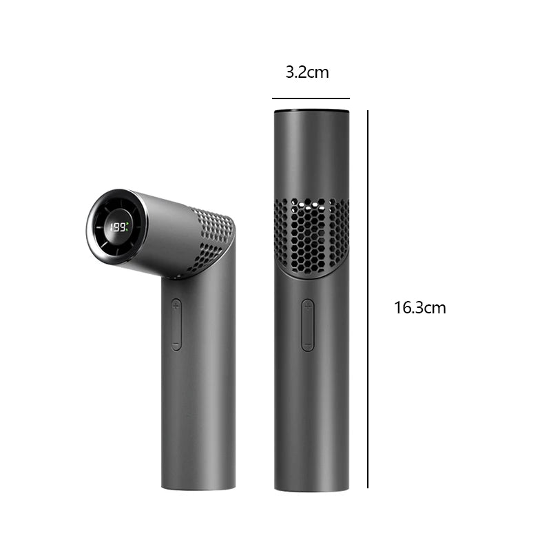 Mini Cooling Fans, Portable Lipstick Size Neck Hanging Fan, Easy To Carry USB Rechargeable Ice Compress Digital Display Handheld