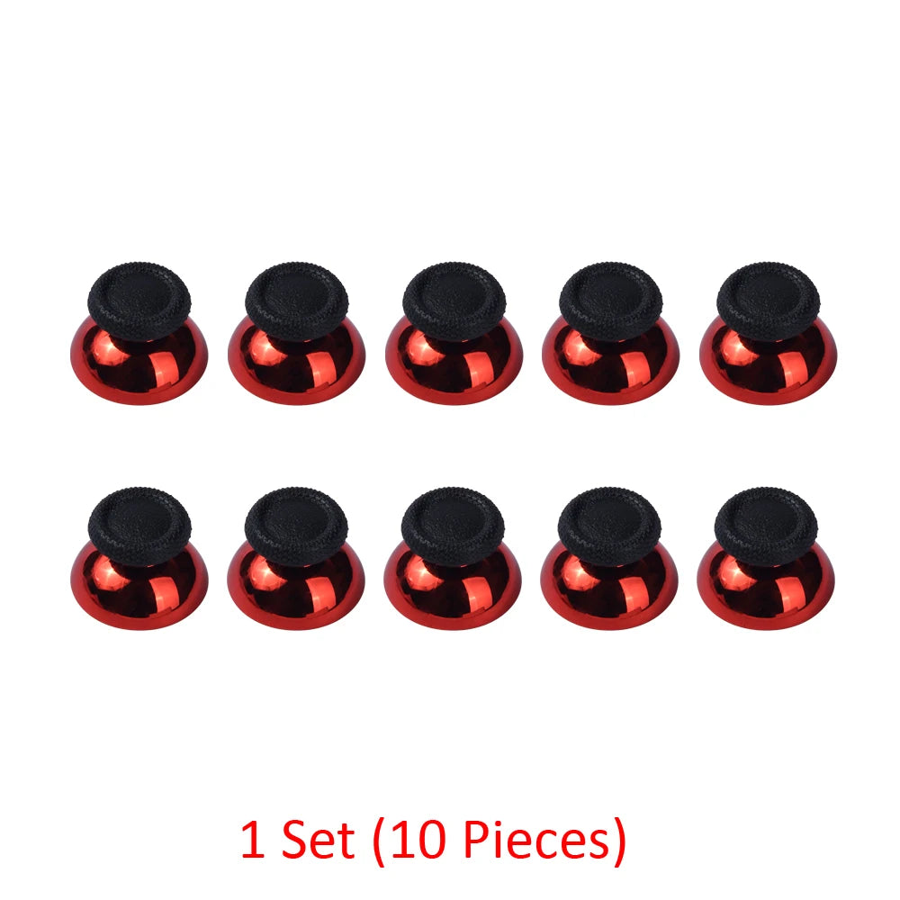10Pcs Thumb Stick Grip Cap Button Plastic Plating Colors Mushroom Head Case Joystick For Sony Playstation 5 PS5 Dualsens