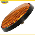 Round Motorcycle Reflector M6 Mounting Screw Night Warning Board for Dirt Bike Electric Scooter Bicycle Rear Tail Safety Lamp