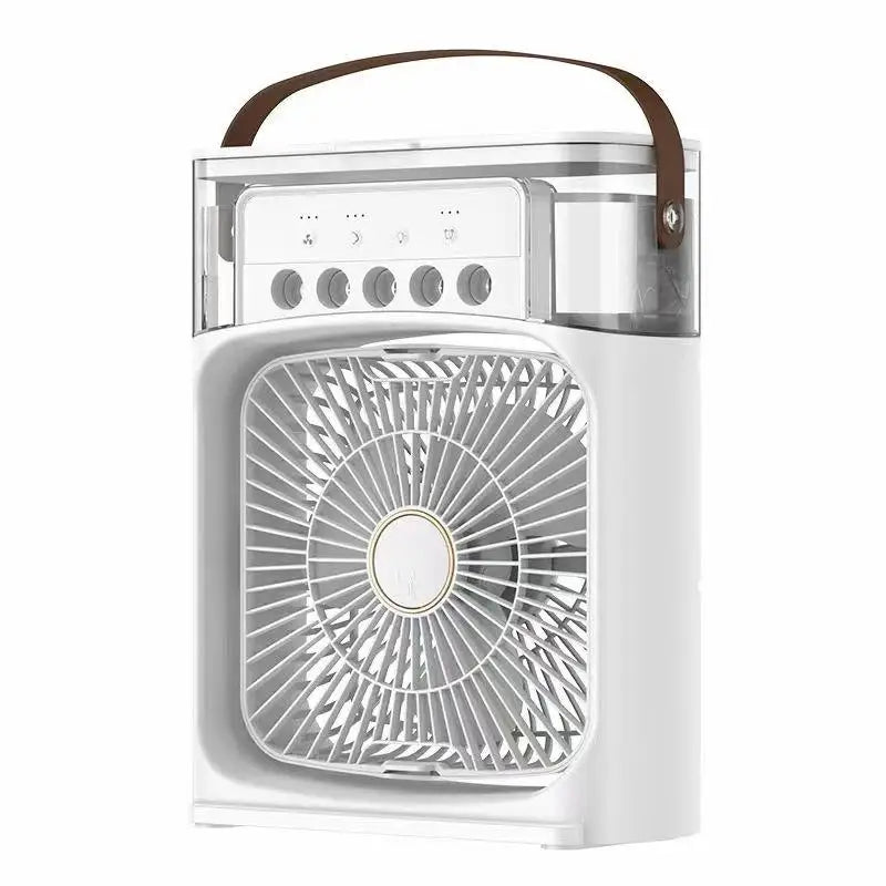 Home Portable Fan Air Conditioner: 3-in-1 Design with Humidifier USB Electric LED Night Light Household Small Air Cooler 2026