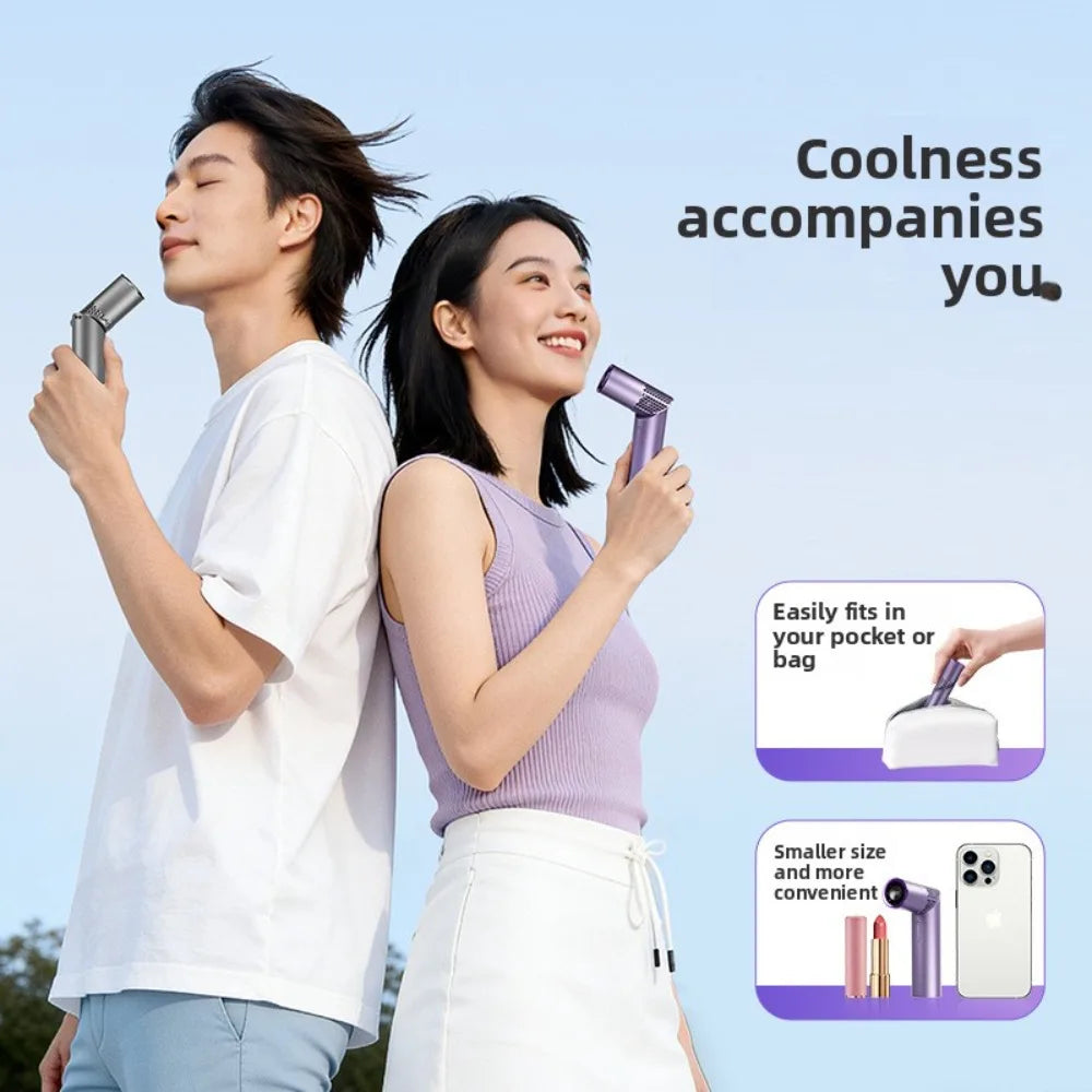 New Lipstick Fan High-speed Handheld Neck Desktop Multi-function Portable Mini USB Travel Compact Exquisite Refreshing Cool