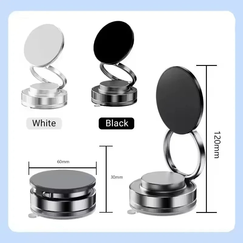 2026 New Vacuum Magnetic Phone Holder for Car - Suction Cup Phone Mount for MagSafe, 360° Rotatable Portable Strong Magnet Stand