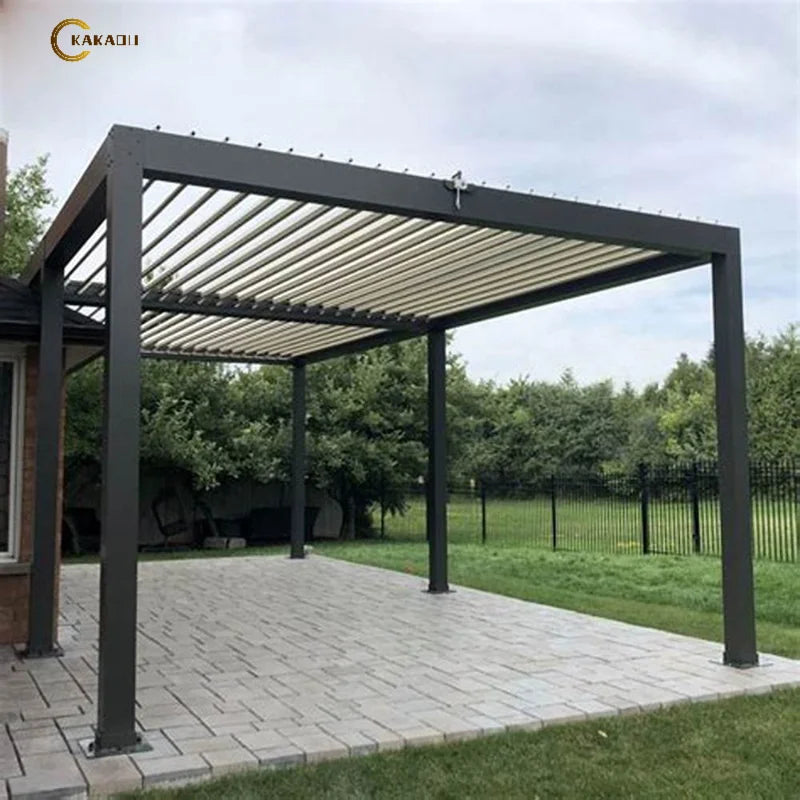 KAKADU 694-220Electric Bioclimatic Pergola Aluminium Outdoor Modern Waterproof Outdoor Pergola Garden Pergola Manufacturers