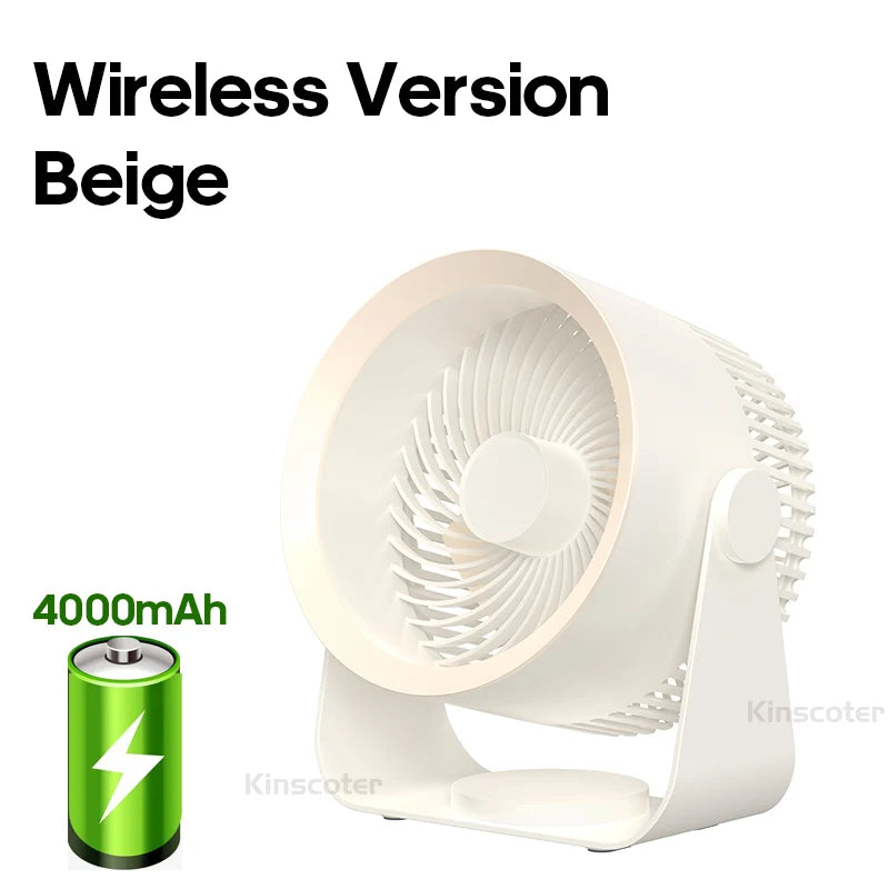Electric Fan Circulator Wireless Portable Home Quiet Ventilator Desktop Wall Ceiling Fan Air Cooler
