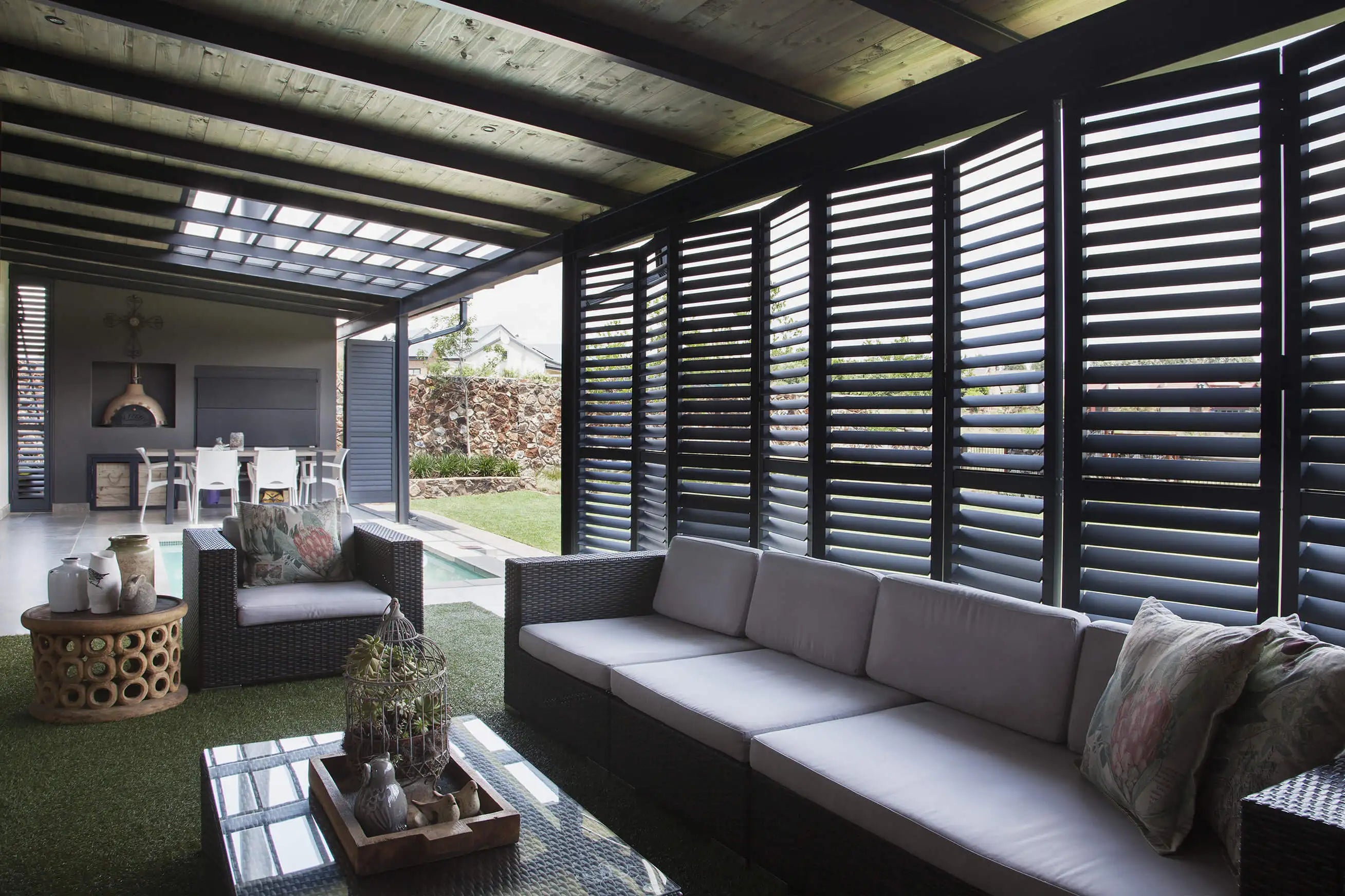 KAKADU Modern Aluminum Alloy 6065 Adjustable Louver Shutters KKD04 Model Factory Direct Residential Use Rectangle Exterior