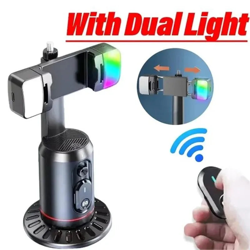 MEUYAG Selfie Stick with Bluetooth remote 360° rotation Following Shooting Mode Gimbal Stabilizer Tripod With light For iPhone