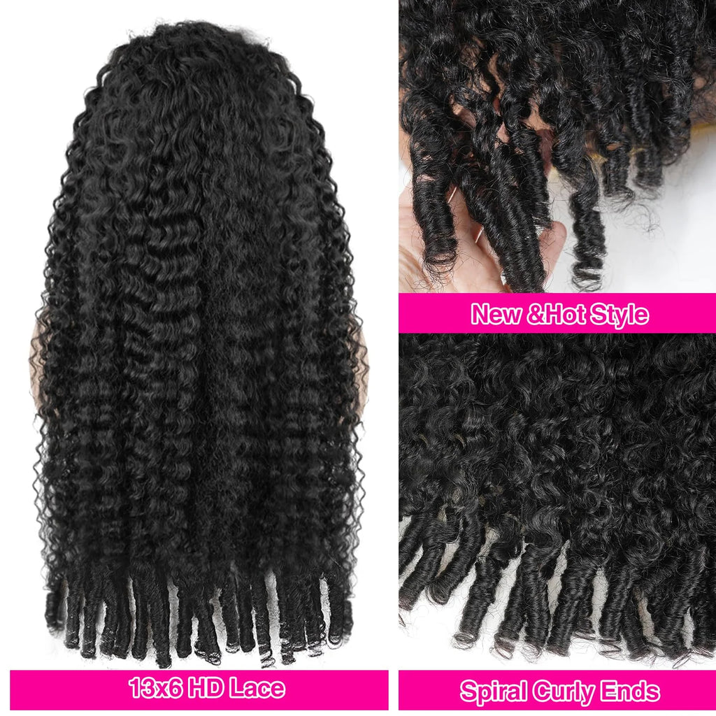 13x6 Glueless Lace Front Wigs Human Hair 7x6 Glueless Closure Wig Pre Plucked 13x4 HD Lace Frontal Burmese Curly Wig 220 Density