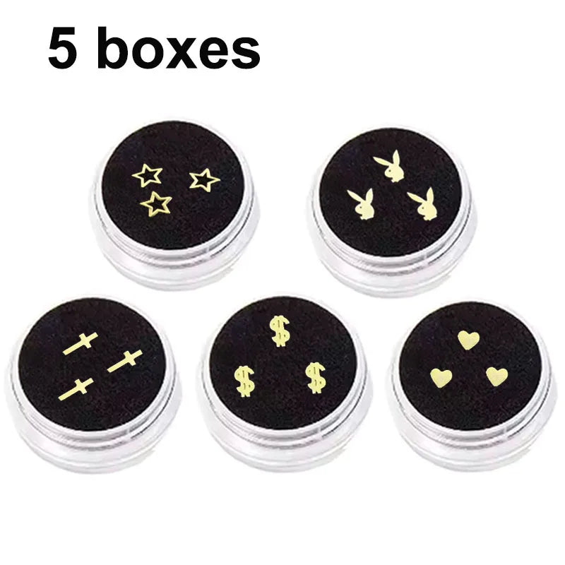 3/5 Boxes Dental Ornaments Jewelry Gem Diamond Crystal Tooth Material Teeth Whitening Beautiful Shining Oral Teeth Decoration