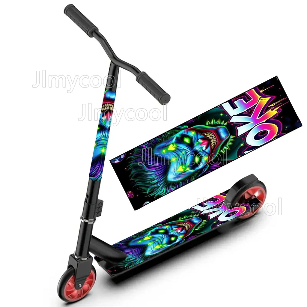 Anime Colourful Skateboard Sticker - Cool DIY for Electric Portable Folding Heavy-Duty Commuter City Bikes