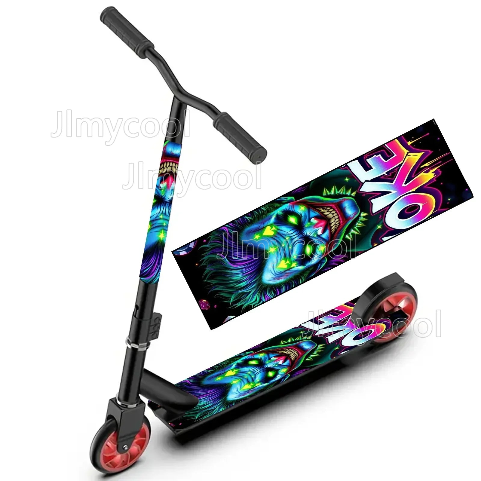 Anime Colourful Skateboard Sticker - Cool DIY for Electric Portable Folding Heavy-Duty Commuter City Bikes