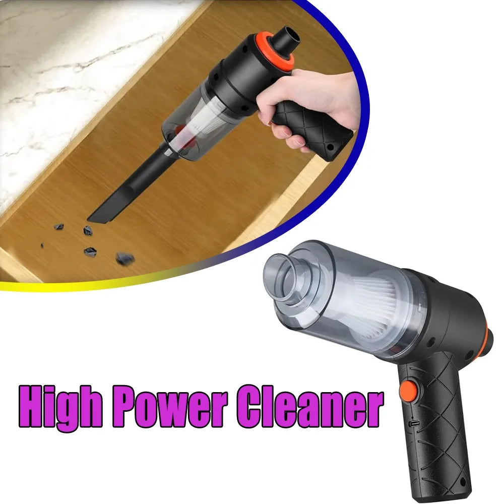 Handheld Car Vacuum Cleaner Cordless 12V Portable Powerful Suction Strong High Power Cleaning Tool for Auto Interior