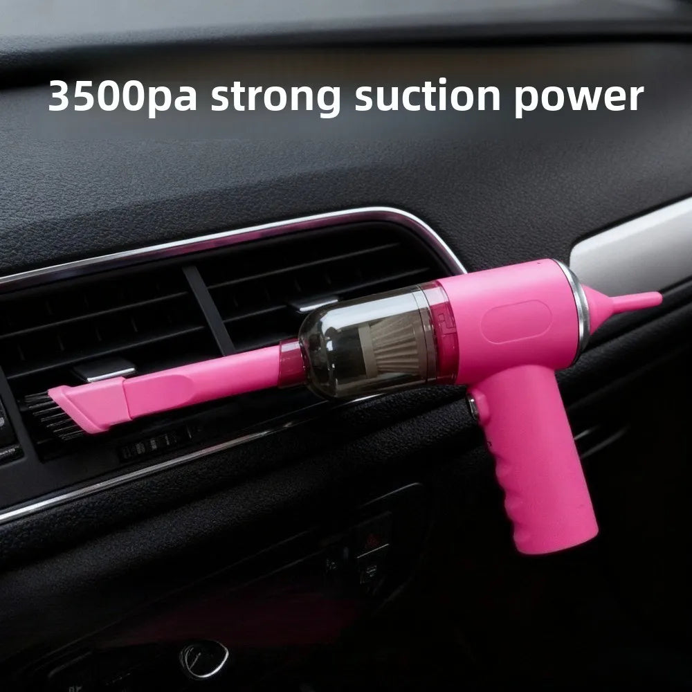 Handheld Car Vacuum Cleaner Cordless 12V Portable Powerful Suction Strong High Power Cleaning Tool for Auto Interior