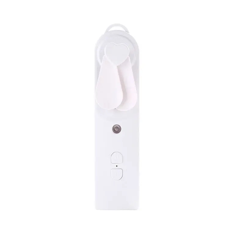 Portable 2in1 Mini Fan Humidifier USB Rechargeable Handheld Fan Water Spray Mist Face Steamer Air Purifier Home Essential