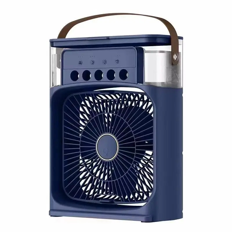 Home Portable Fan Air Conditioner: 3-in-1 Design with Humidifier USB Electric LED Night Light Household Small Air Cooler 2026