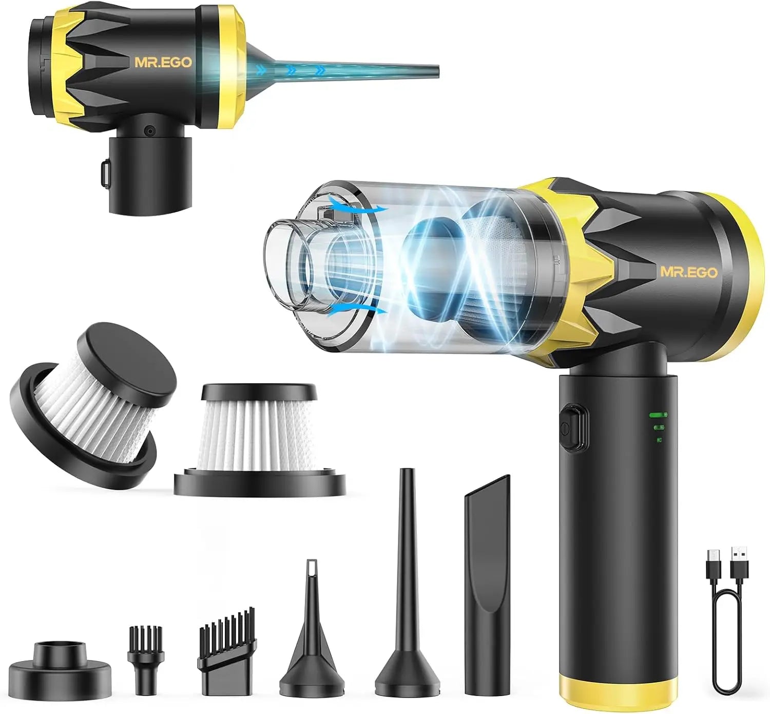 Portable Cordless Handheld Vacuum Cleaner, 18500Pa Suction, 4-in-1 Multi-Function for Car Home Desk Cleaning