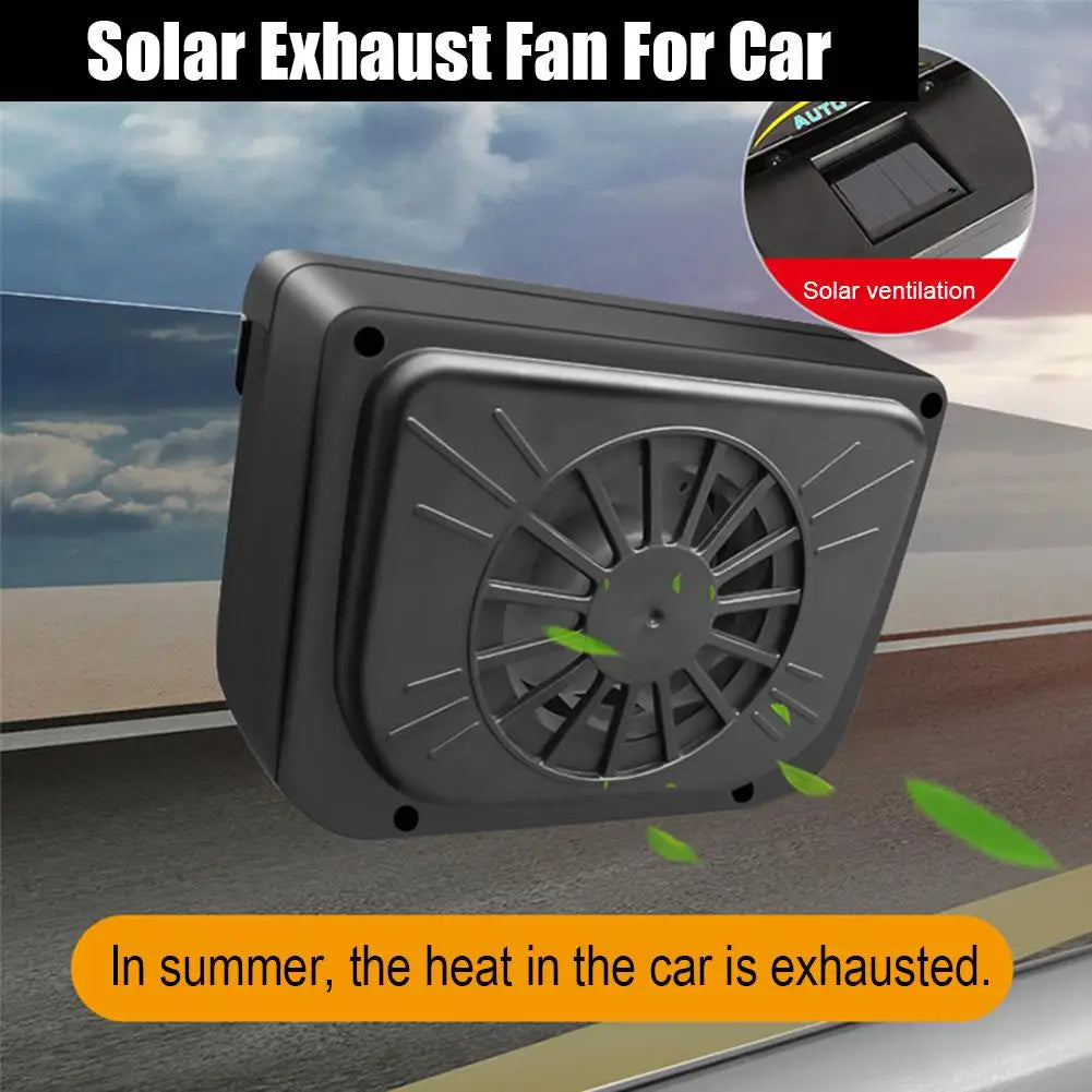 Solar Power Car Air Vent Fan Car Exhaust Fan Car Ventilation Fan Car Auto Air Vent Cooling Ventilation System Heater Exhaust Fan