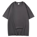100% Cotton Five Half Sleeve Men's Women Summer T-shirt Loose Short-sleeved Casual Basic Shirt O Neck Solid Color Tops