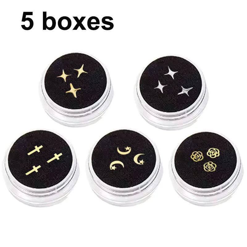3/5 Boxes Dental Ornaments Jewelry Gem Diamond Crystal Tooth Material Teeth Whitening Beautiful Shining Oral Teeth Decoration