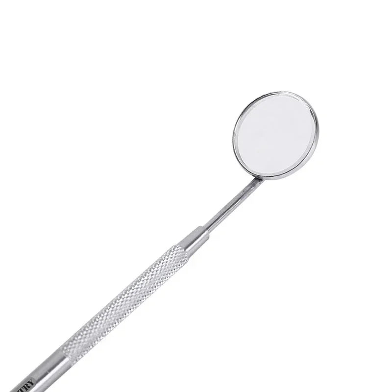10 Set Dental Mouth Mirrors Checking Mirrors Stainless Steel Teeth Whitening Clean Oral Supplies Tools Dental Odontología