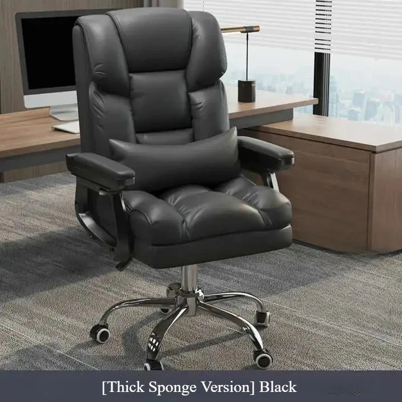 Leather Office Chairs Modern Mobile Ergonomic Computer Playseat Cushion Accent Chair Swivel Chaises De Bureau Luxury Furniture