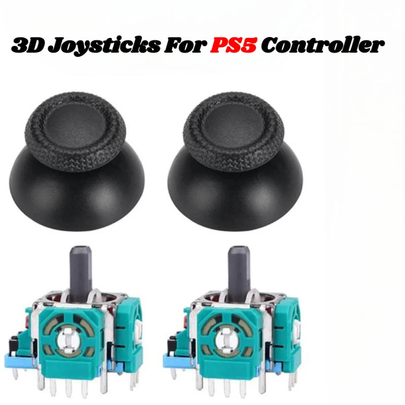 Replacement 3D Analog Joysticks Thumb Sticks for Playstation 5 PS5 DualSense Controller Repair Parts Screwdriver Kit Accessory